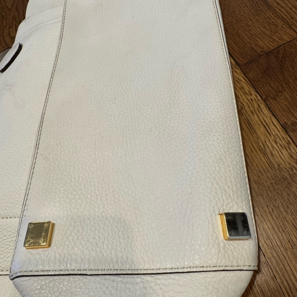 Rare Limited Edition Michael Kors Miranda White Leather/Shoulder Tote Bag EUC - Picture 6 of 16